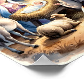 Die sanfte Krippe Christliche Wandkunst Poster (Ecke)