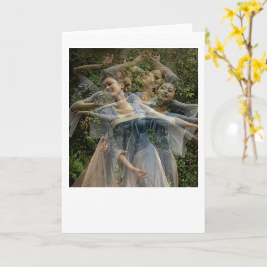 Die sanfte Tanzbewegung (Multi Nr. 6) Karte (Gelbe Blume)