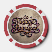 "Die sanfte Touch der Vintagen Liebe" Pokerchips (Rückseite)