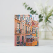 Die Sanftheit von Lissabon Postkarte (Stehend Vorderseite)