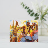 Die Sängerin des Stammes Postkarte (Stehend Vorderseite)