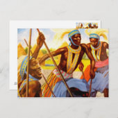 Die Sängerin des Stammes Postkarte (Vorne/Hinten)