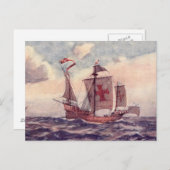 "Die Santa Maria " der weißen Stern-Linie Postkarte (Vorne/Hinten)