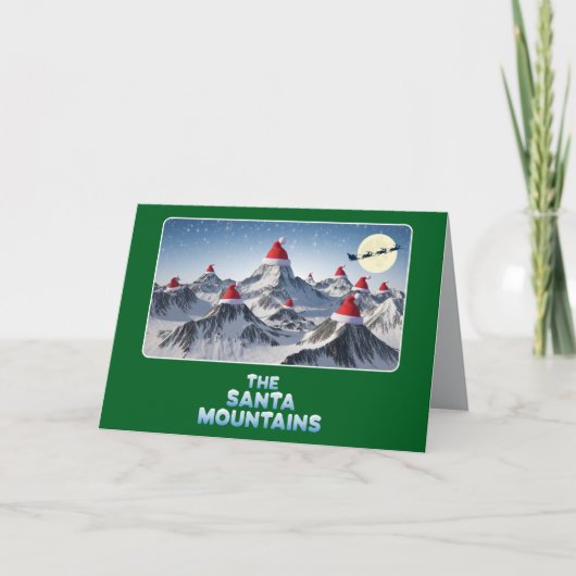 Die Santa Mountains Feiertagskarte (Vorderseite)