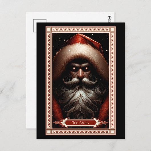 Die Santa Tarot Card Postkarte (Vorne/Hinten)