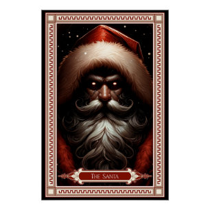Die Santa-Tarotkarte Poster