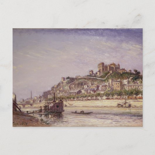 Die Saone in Lyon, 1875 Postkarte (Vorderseite)