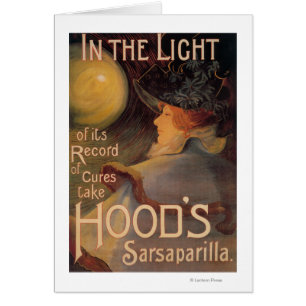 Die Sarsaparille-förderndes Plakat der Haube