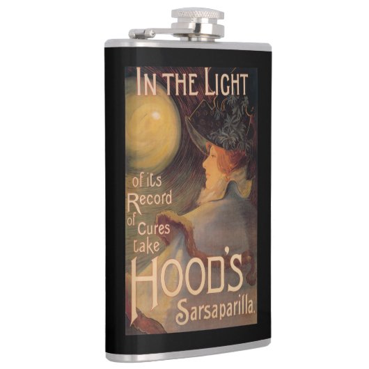 Die Sarsaparille-förderndes Plakat der Haube Flachmann (Rechts)