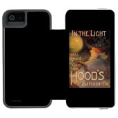 Die Sarsaparille-förderndes Plakat der Haube Incipio iPhone Geldbeutel-Hülle (Folio Geöffnet)