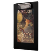 Die Sarsaparille-förderndes Plakat der Haube Klemmbrett (Links)