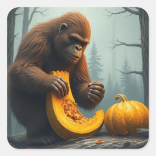 Die "saSQUASH" Quadratischer Aufkleber