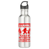 Die Sasquatch #USAPatriotGraphics © nicht Gefütter Edelstahlflasche (Vorderseite)