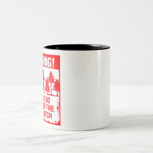 Die Sasquatch #USAPatriotGraphics © nicht Gefütter Zweifarbige Tasse (Mittel)