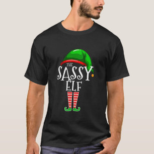 Die Sassy Elf Familie Matching Group Weihnachtsfei T-Shirt