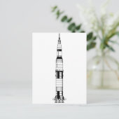Die Saturn V-Rakete Postkarte (Stehend Vorderseite)