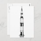 Die Saturn V-Rakete Postkarte (Vorne/Hinten)