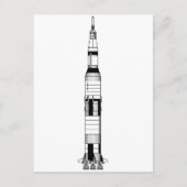 Die Saturn V-Rakete Postkarte (Vorderseite)
