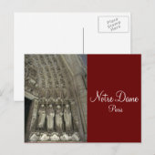 Die Satzung von Notre Dame Postkarte (Vorne/Hinten)