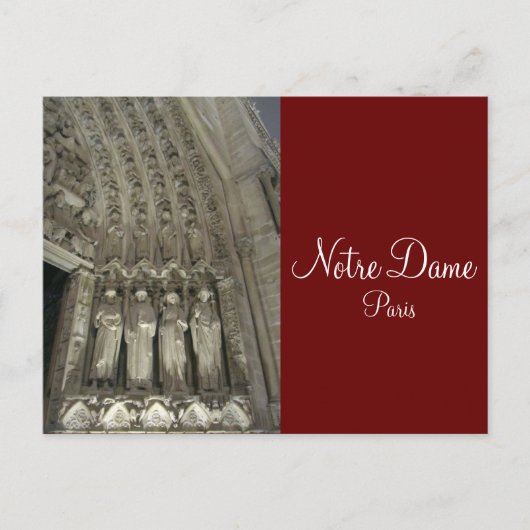 Die Satzung von Notre Dame Postkarte (Vorderseite)