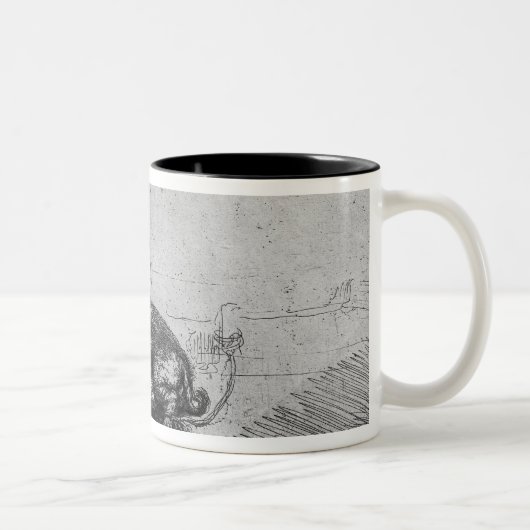 Die Sau, 1643 Zweifarbige Tasse (Rechts)