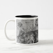 Die Sau, 1643 Zweifarbige Tasse (Links)