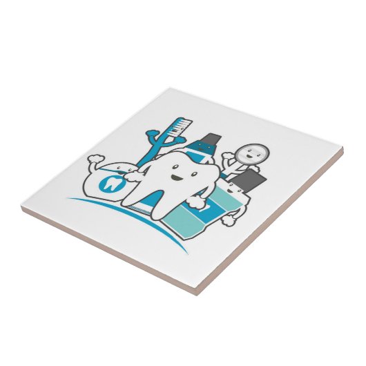 Die saubere Zahn-Gruppe Fliese (Seite)