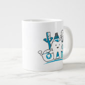 Die saubere Zähne Jumbo-Tasse (Vorderseite Rechts)