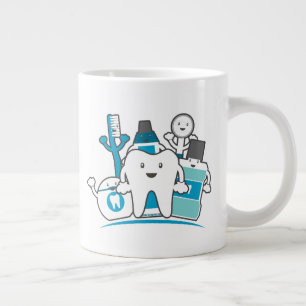 Die saubere Zähne Jumbo-Tasse