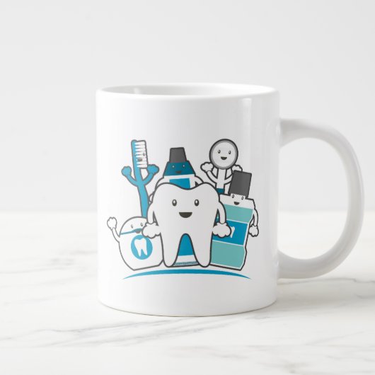 Die saubere Zähne Jumbo-Tasse (Rechts)