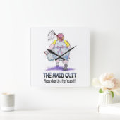 Die Säuberung Quadratische Wanduhr (Zuhause)