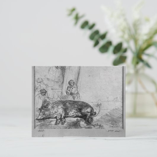 Die Saue, 1643 Postkarte (Stehend Vorderseite)