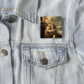 Die Säuglinge Christus und Johannes der Täufer Button (Beispiel)