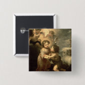 Die Säuglinge Christus und Johannes der Täufer Button (Vorne & Hinten)