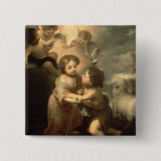 Die Säuglinge Christus und Johannes der Täufer Button (Vorderseite)