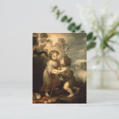Die Säuglinge Christus und Johannes der Täufer Postkarte (Stehend Vorderseite)