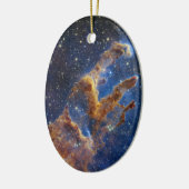 Die Säulen der Schöpfung NIRCam | JWST Keramik Ornament (Links)