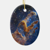 Die Säulen der Schöpfung NIRCam | JWST Keramik Ornament (Hinten)