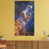 Die Säulen der Schöpfung NIRCam | JWST Leinwanddruck (Insitu (Wohnzimmer))