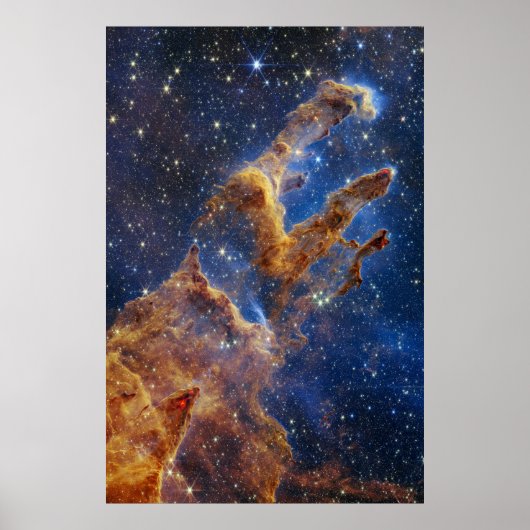 Die Säulen der Schöpfung NIRCam | JWST Poster (Vorne)