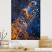 Die Säulen der Schöpfung NIRCam | JWST Poster (Küche)