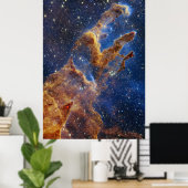 Die Säulen der Schöpfung NIRCam | JWST Poster (Heimbüro)