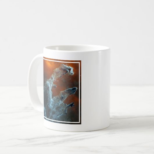 Die Säulen der Schöpfung wurden mittendrin. Kaffeetasse (Vorderseite Links)