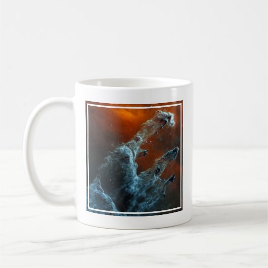 Die Säulen der Schöpfung wurden mittendrin. Kaffeetasse (Links)