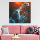 Die Säulen der Schöpfung wurden mittendrin. Leinwanddruck (Insitu (Wohnzimmer))