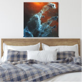 Die Säulen der Schöpfung wurden mittendrin. Leinwanddruck (Insitu (Schlafzimmer))