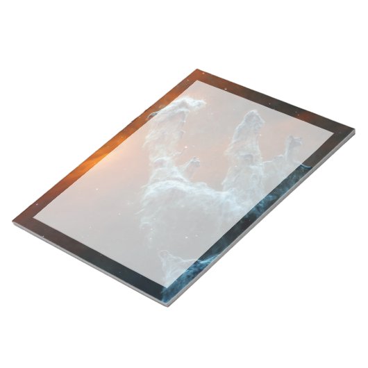 Die Säulen der Schöpfung wurden mittendrin. Notizblock (angewinkelt)