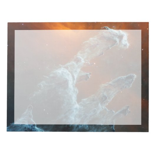 Die Säulen der Schöpfung wurden mittendrin. Notizblock (Vorderseite)