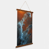 Die Säulen der Schöpfung wurden mittendrin. Wandteppich Mit Holzrahmen (Gewinkelt)