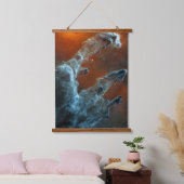 Die Säulen der Schöpfung wurden mittendrin. Wandteppich Mit Holzrahmen (Schlafzimmer)